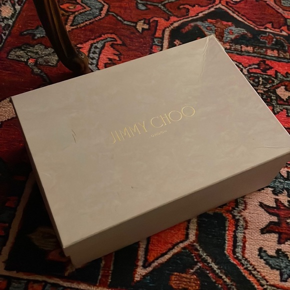 LNWB Navy Croc Embossed Leather Jimmy Choo Slingback Heels - Picture 2 of 7